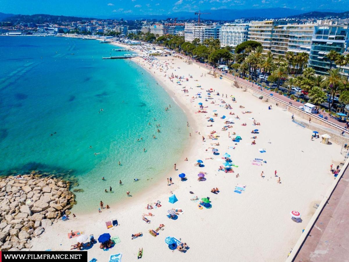 2 Pieces - Croisette Et Plages A 10 Mn A Pieds Cannes Exterior foto